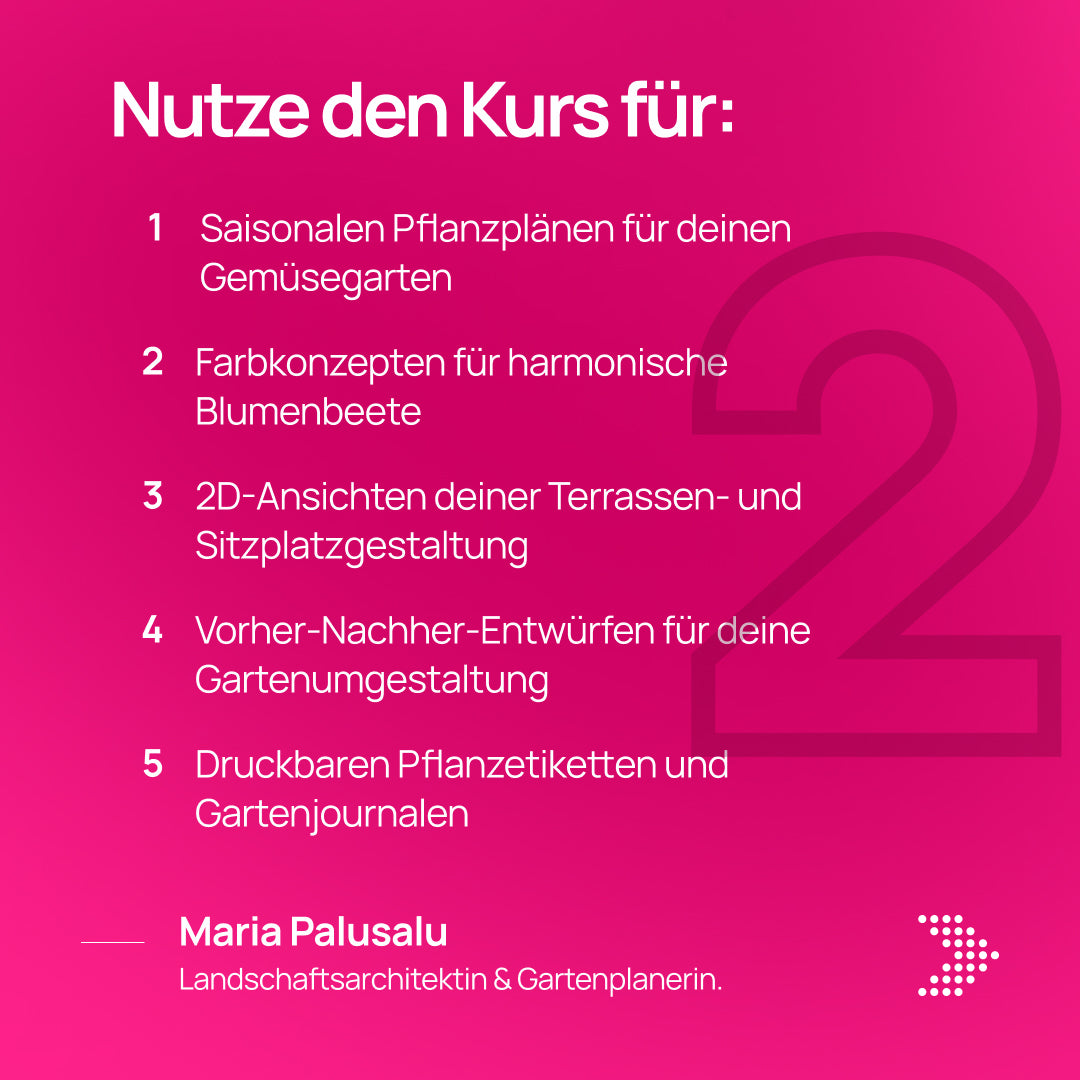Gartengestaltung in Canva