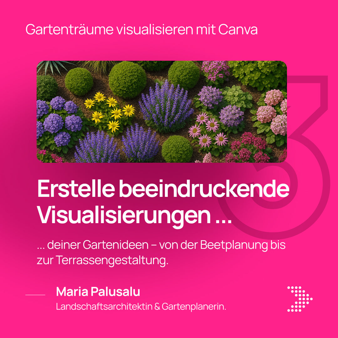 Gartengestaltung in Canva