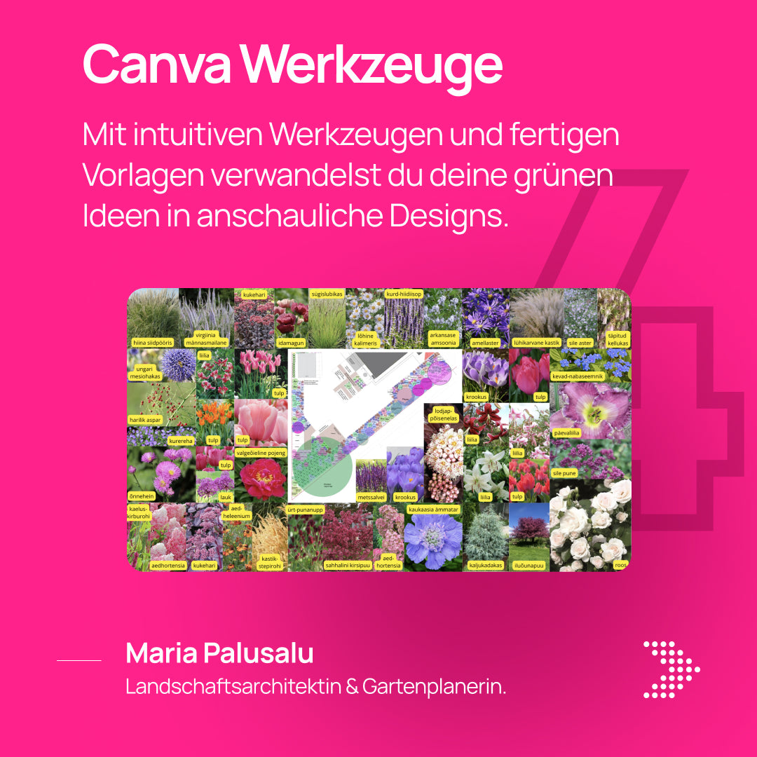 Gartengestaltung in Canva