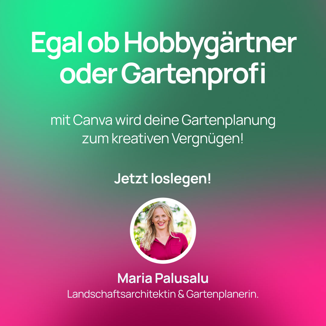 Gartengestaltung in Canva